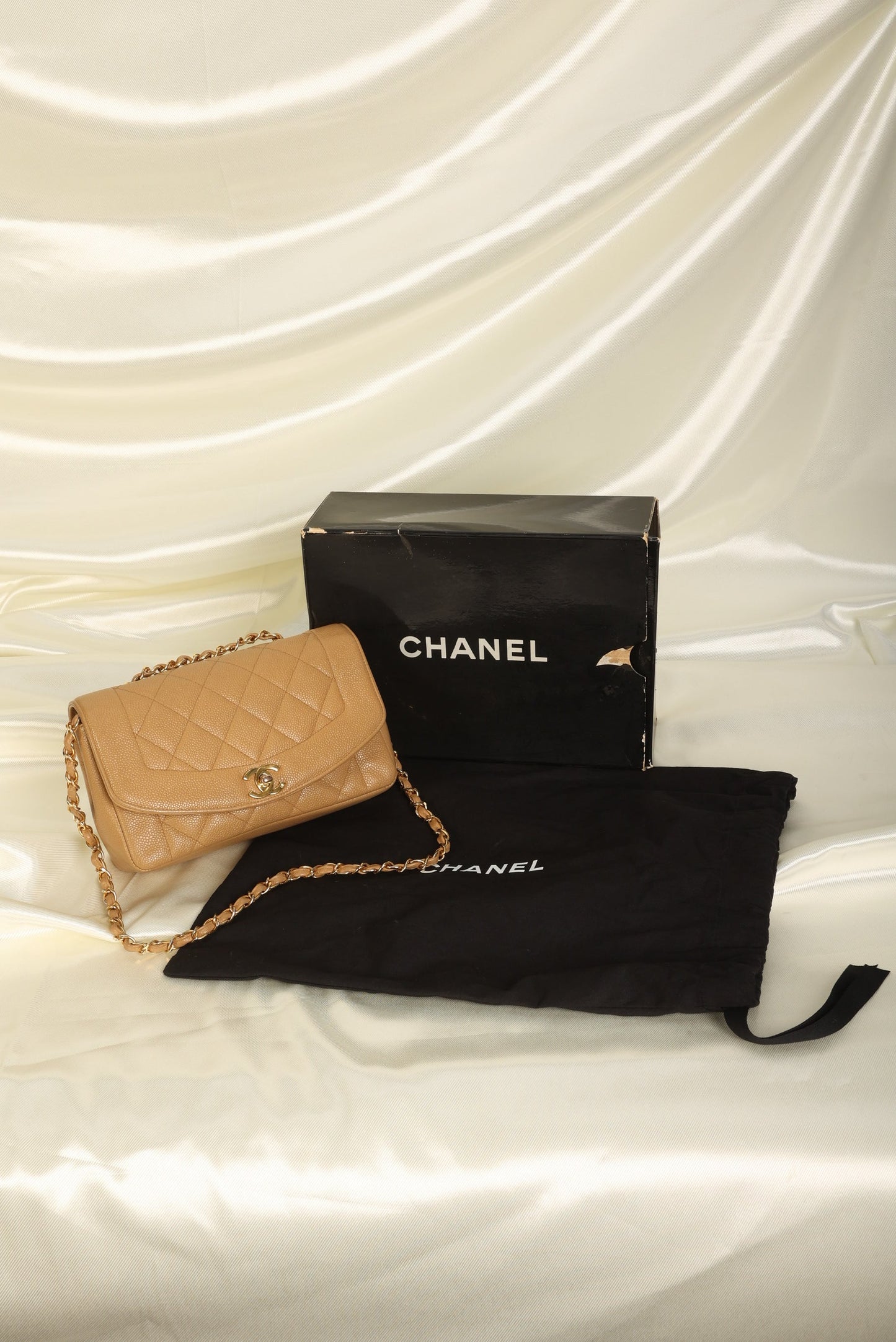 Extremely Rare Chanel Caviar Small Diana