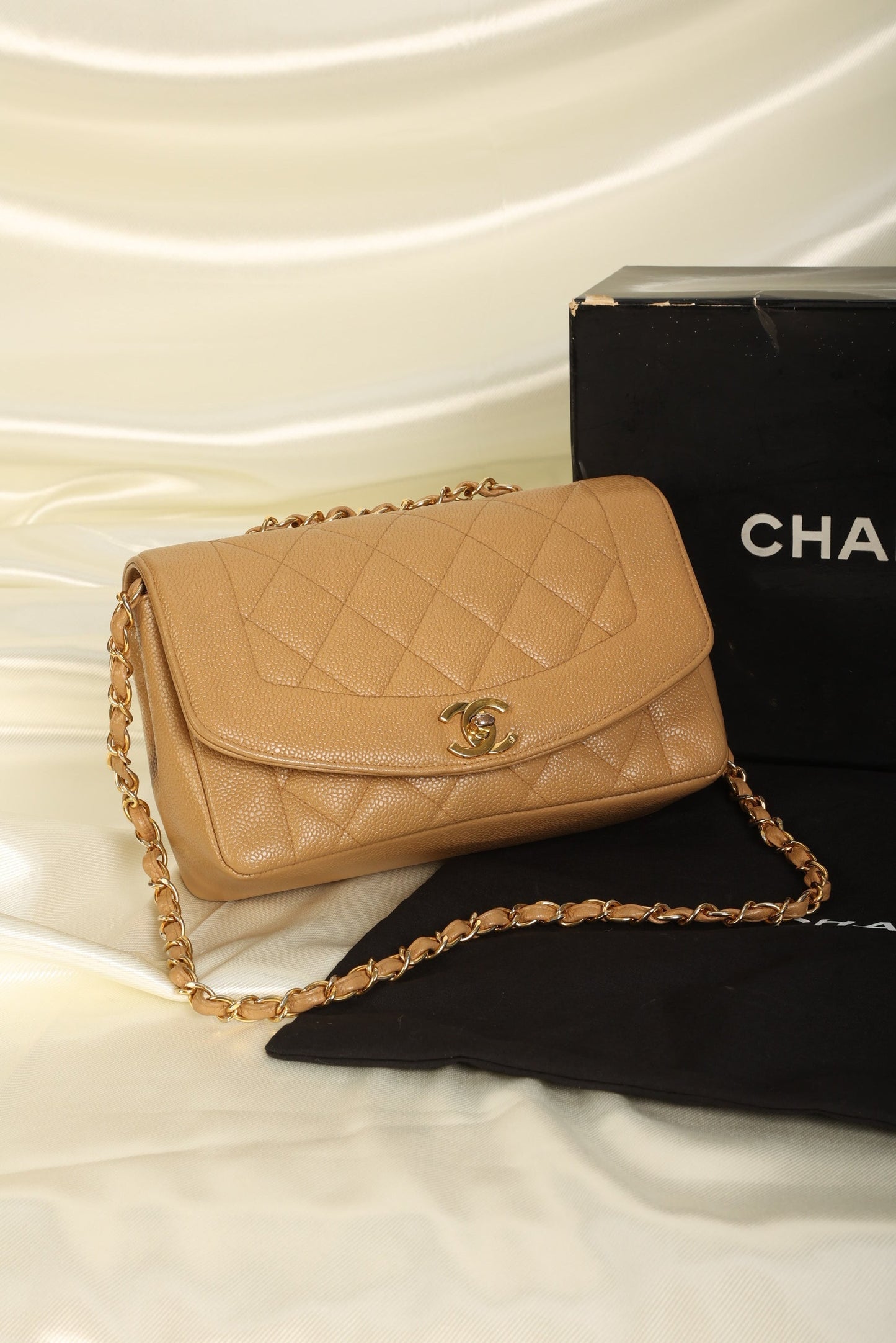 Extremely Rare Chanel Caviar Small Diana