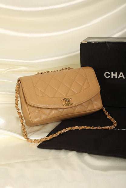 Extremely Rare Chanel Caviar Small Diana