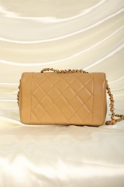 Extremely Rare Chanel Caviar Small Diana