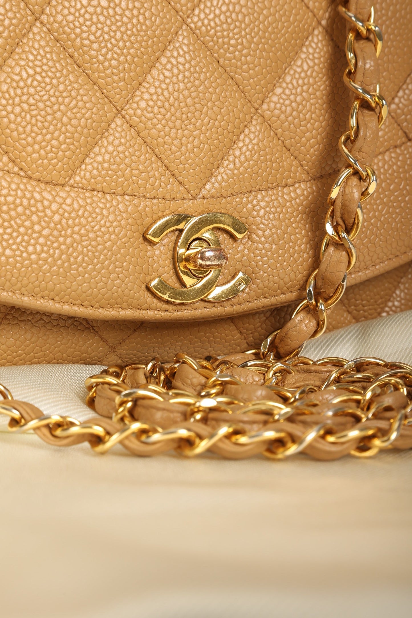 Extremely Rare Chanel Caviar Small Diana