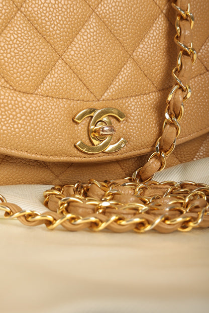 Extremely Rare Chanel Caviar Small Diana