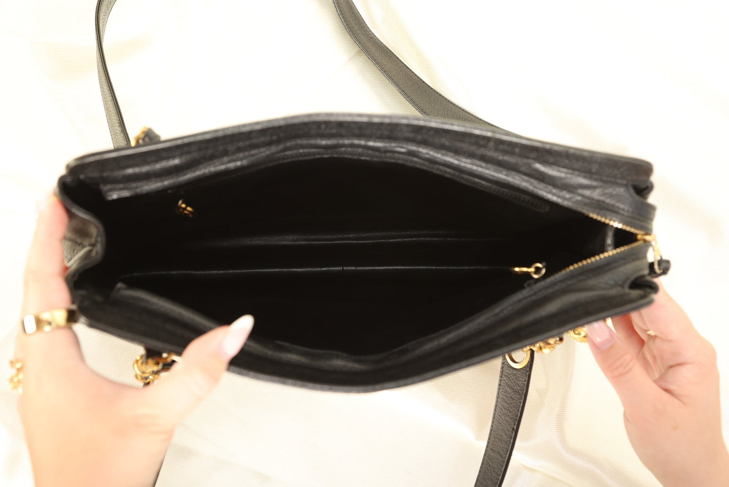 Chanel Caviar Logo Tote