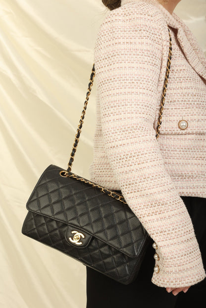 Chanel 2005 Caviar Medium Double Flap