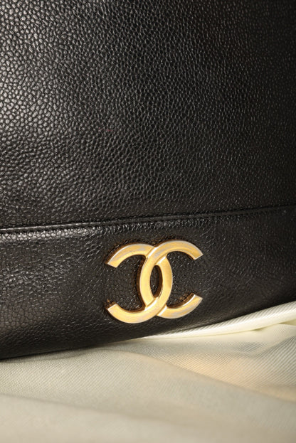 Chanel Caviar Logo Tote