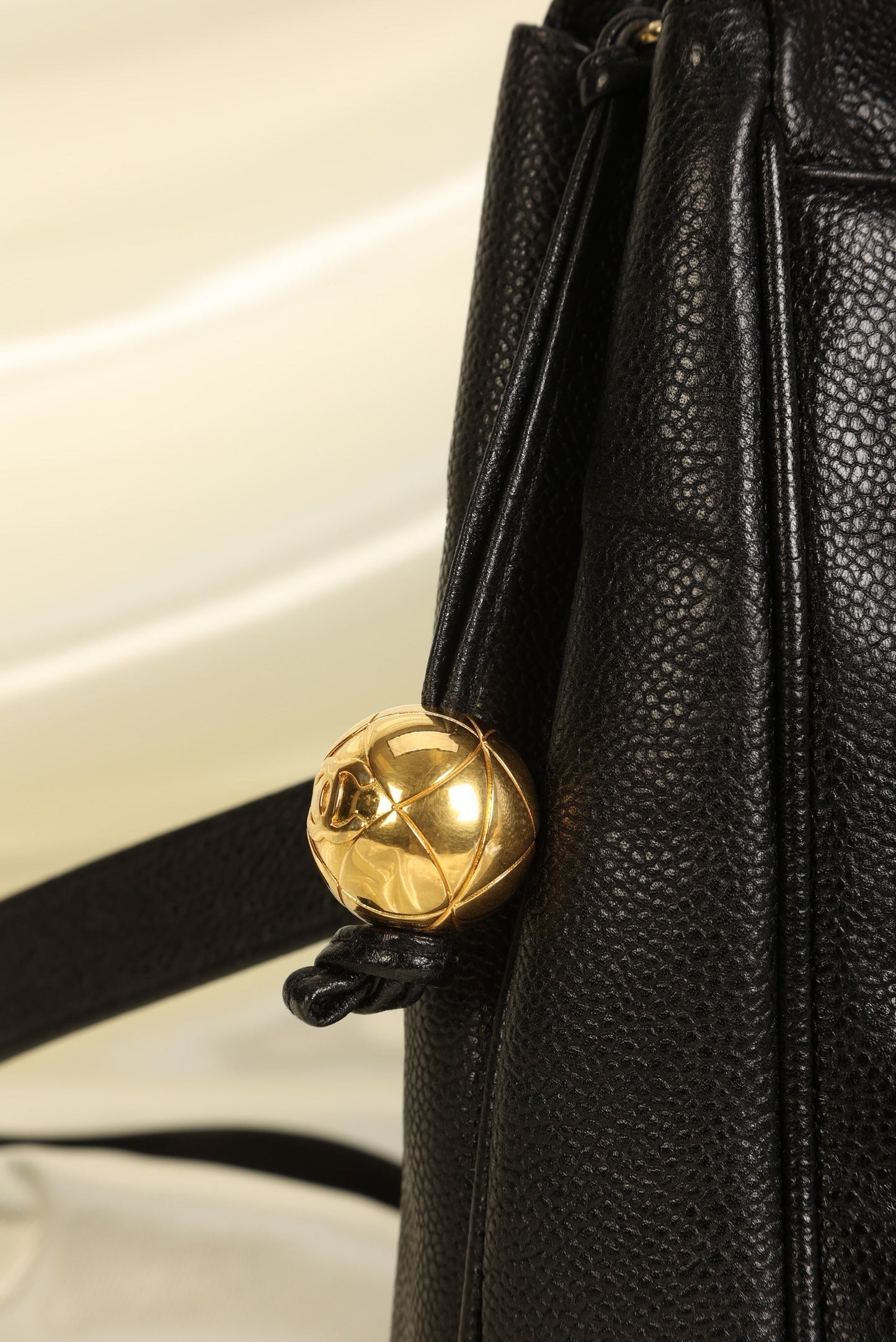 Chanel Caviar Logo Tote