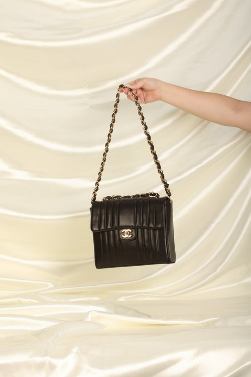 Chanel Vertical Lambskin Square Flap