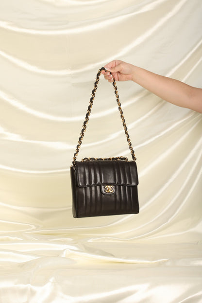 Chanel Vertical Lambskin Square Flap
