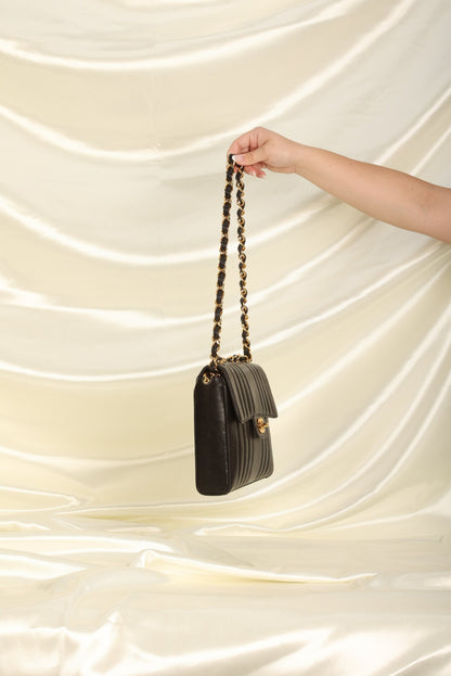 Chanel Vertical Lambskin Square Flap
