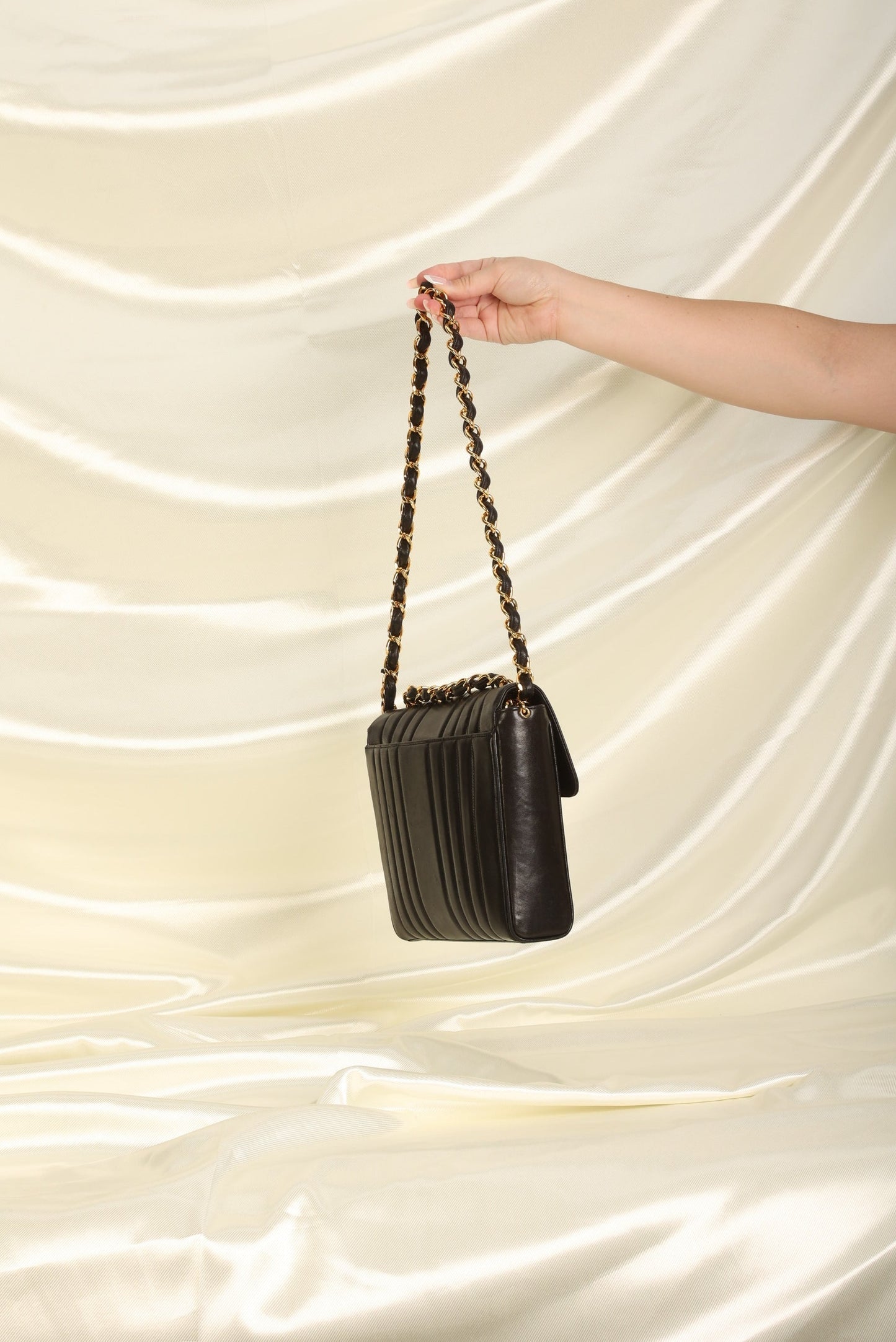 Chanel Vertical Lambskin Square Flap