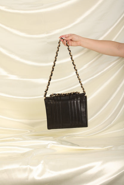 Chanel Vertical Lambskin Square Flap