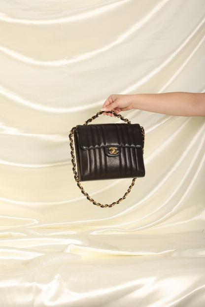Chanel Vertical Lambskin Square Flap