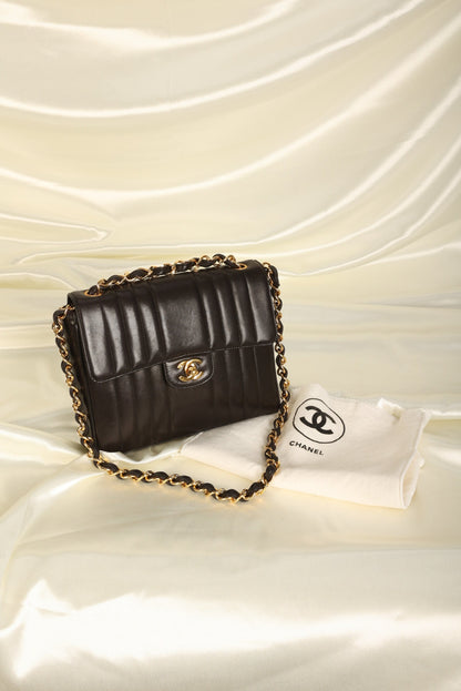 Chanel Vertical Lambskin Square Flap