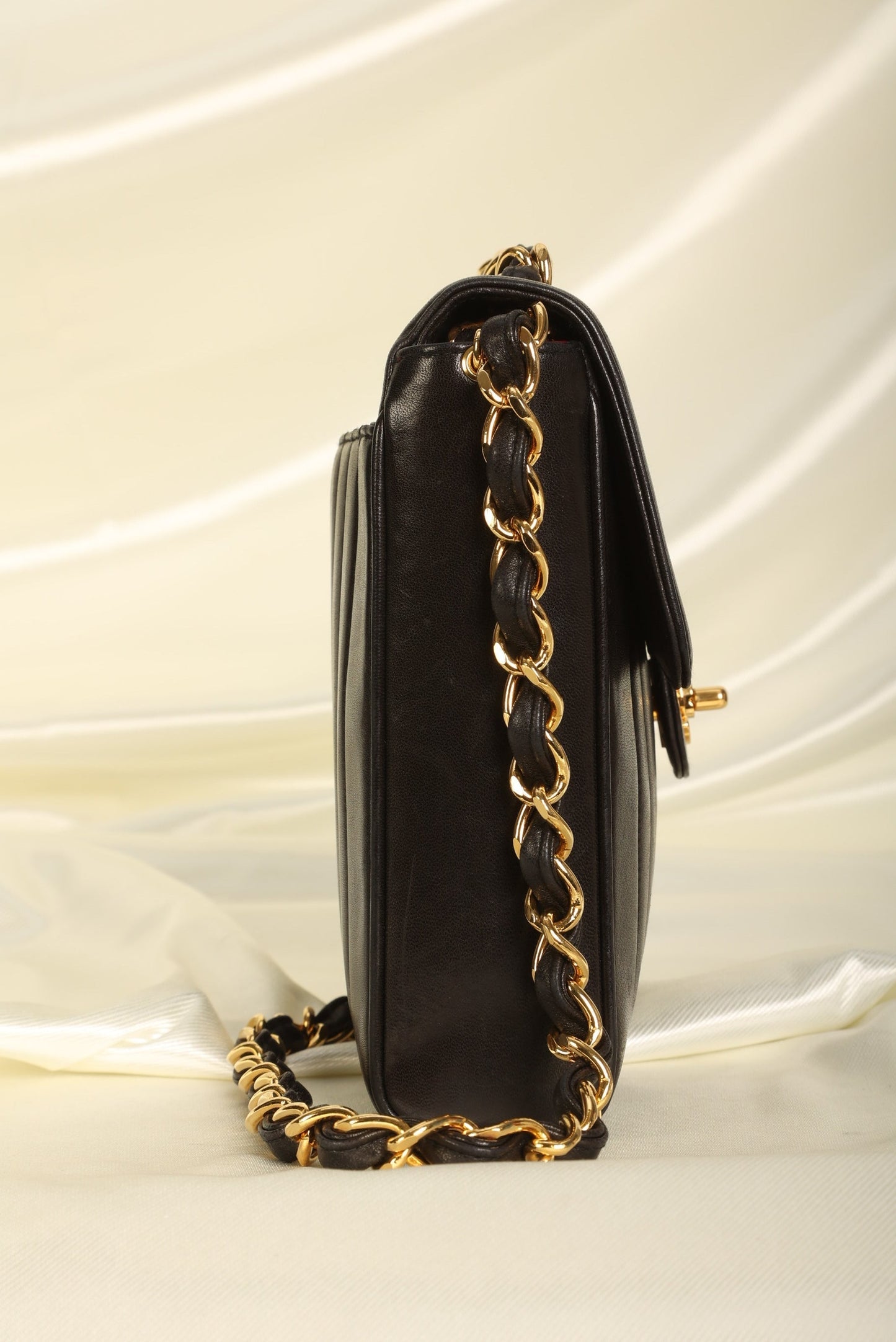 Chanel Vertical Lambskin Square Flap
