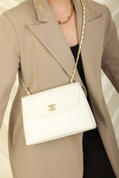 Chanel 1997 Caviar Trapezoid Flap