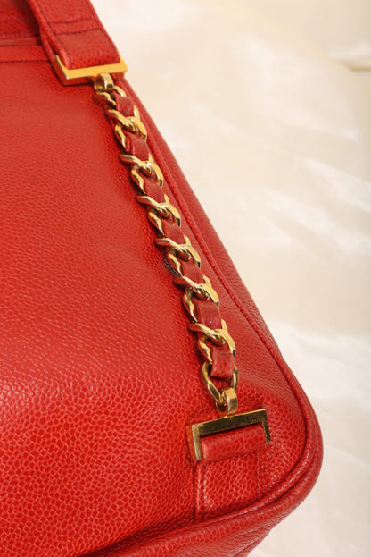 Chanel Caviar Turnlock Backpack