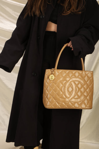 Chanel Caviar Medallion Tote