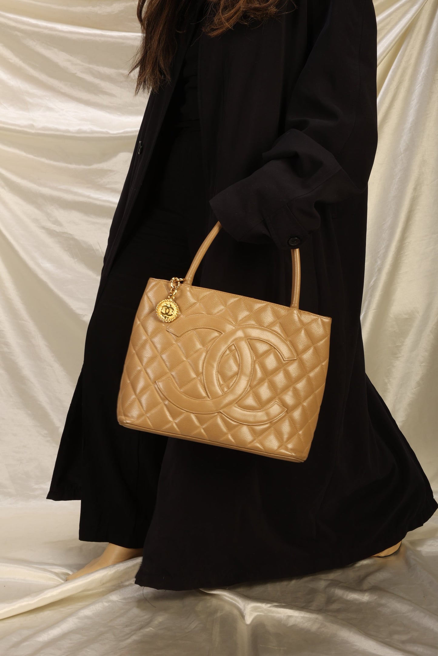 Chanel Caviar Medallion Tote