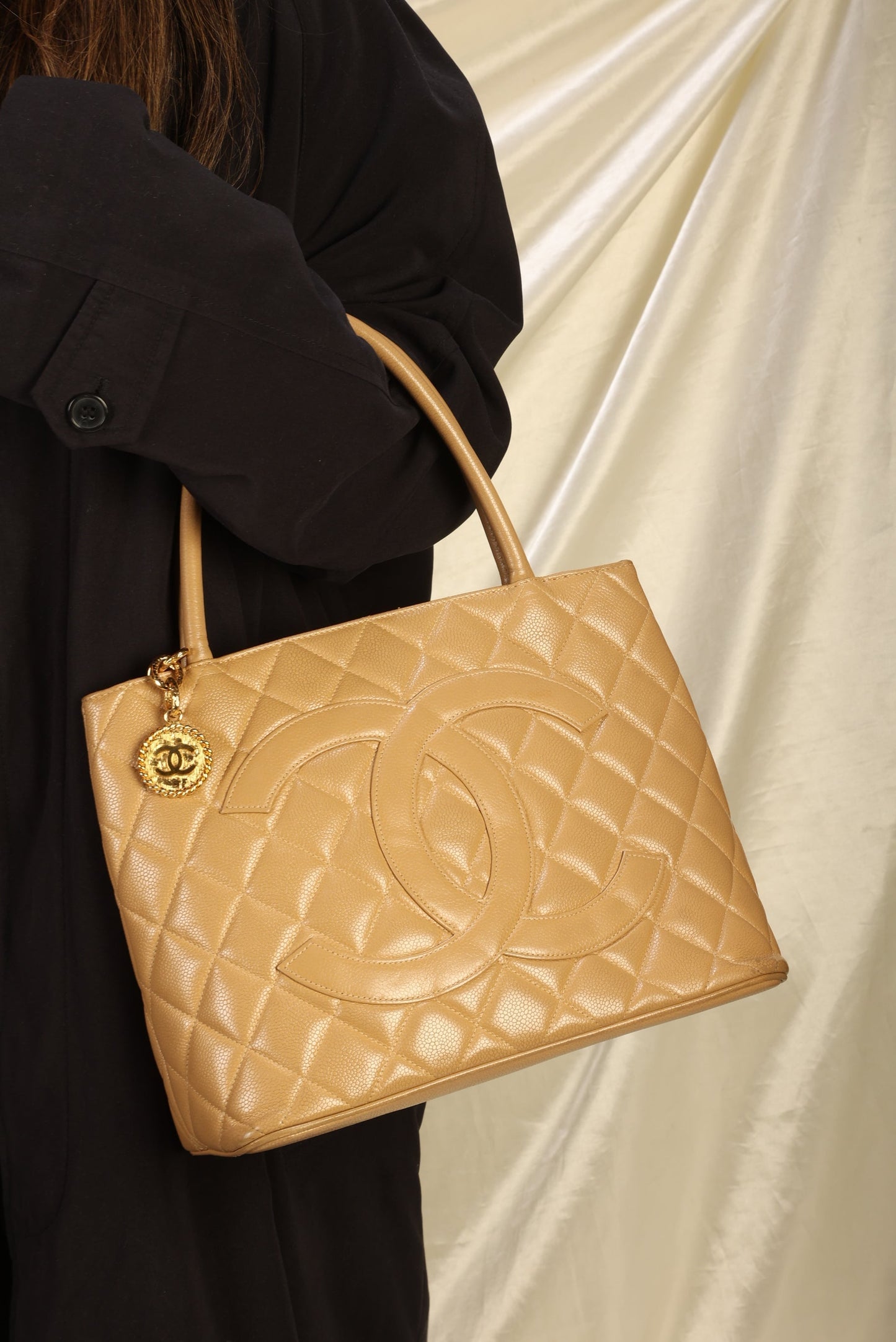 Chanel Caviar Medallion Tote