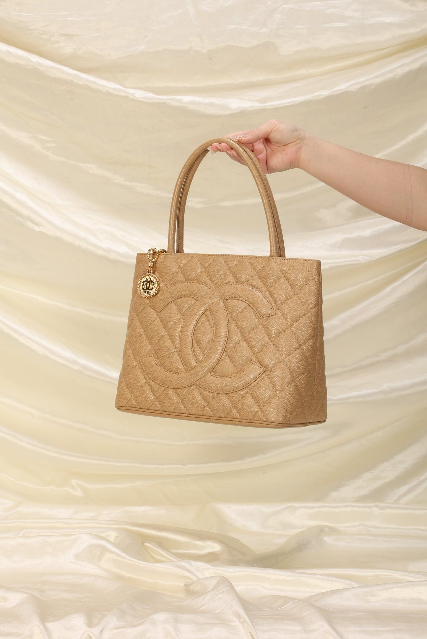 Chanel Caviar Medallion Tote
