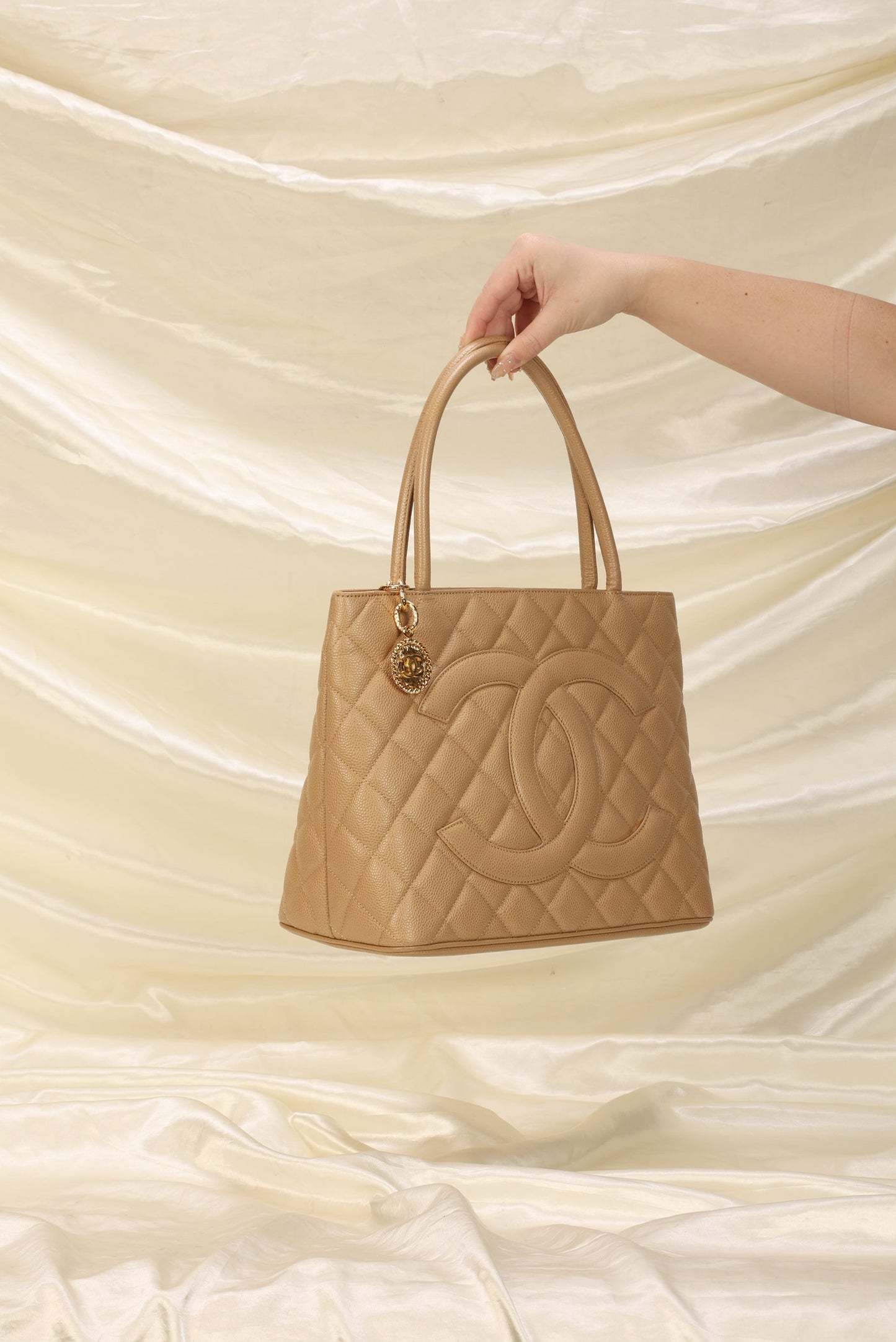 Chanel Caviar Medallion Tote