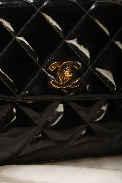 Extremely Rare Chanel Patent Chain Top Handle