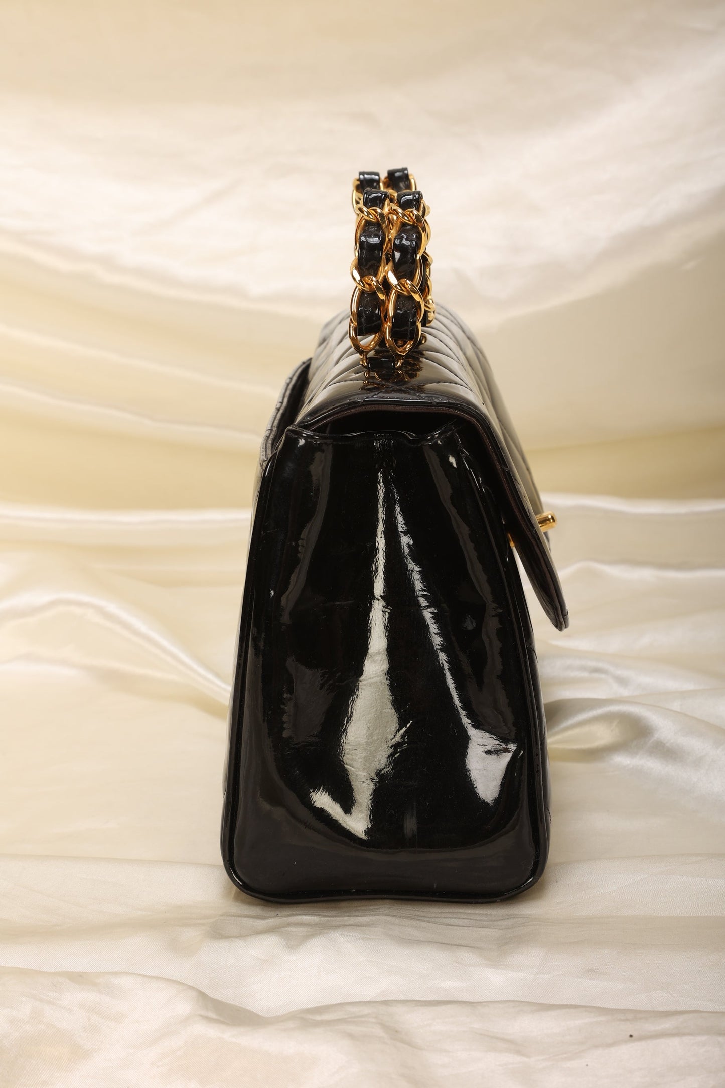 Extremely Rare Chanel Patent Chain Top Handle