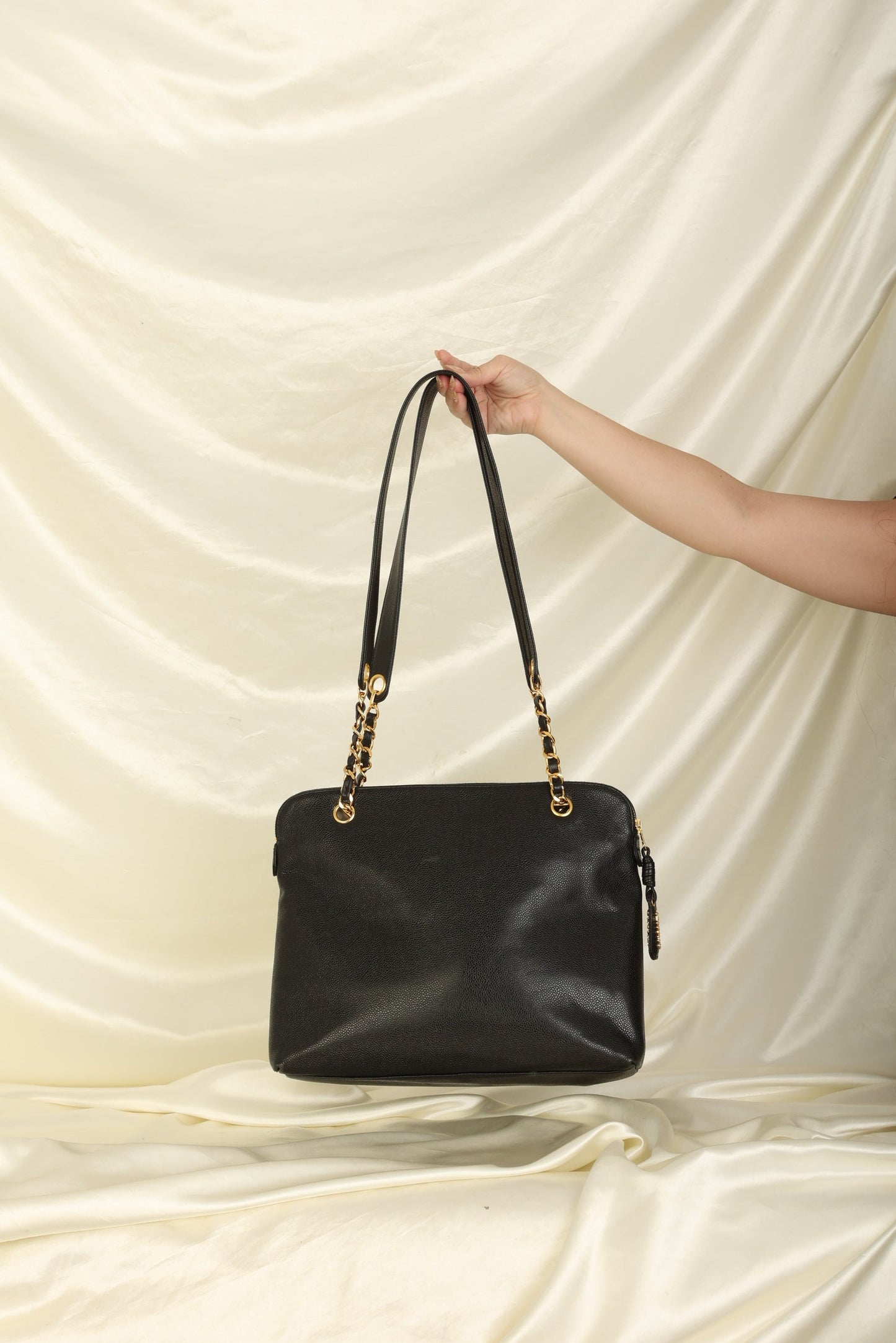 Chanel Caviar Turnlock Tote