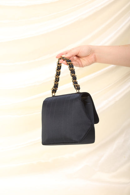Extremely Rare Chanel Satin Top Handle