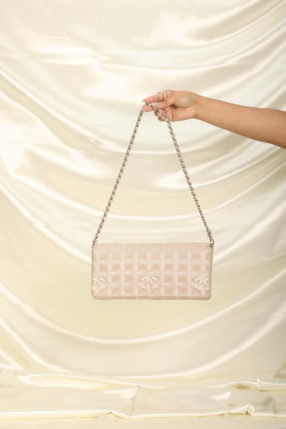 Chanel Nylon Ligne Chocolate Bar Pochette