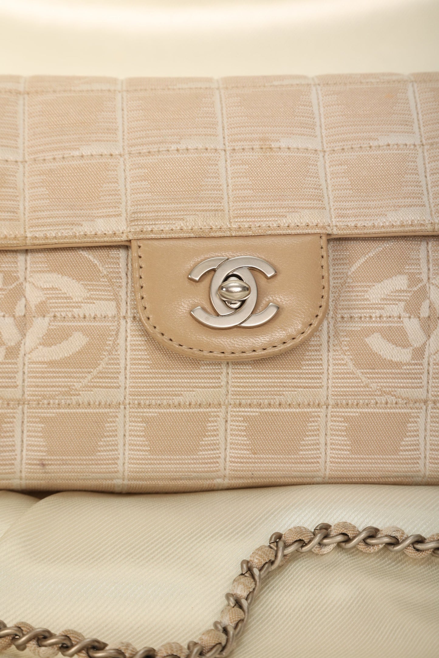 Chanel Nylon Ligne Chocolate Bar Pochette