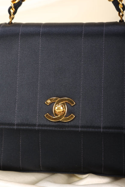Extremely Rare Chanel Satin Top Handle
