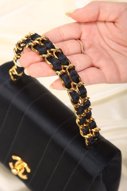 Extremely Rare Chanel Satin Top Handle