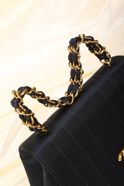 Extremely Rare Chanel Satin Top Handle
