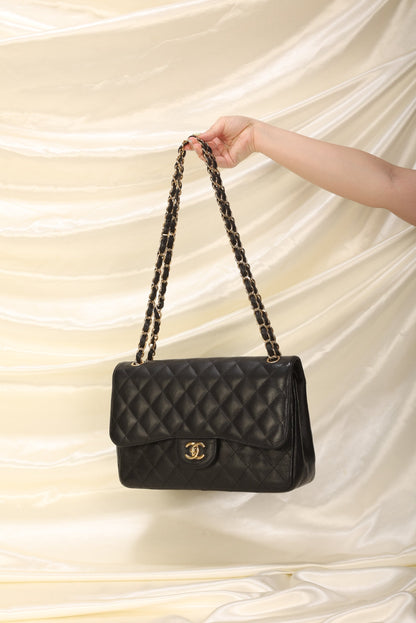 Chanel Caviar Jumbo Classic Flap