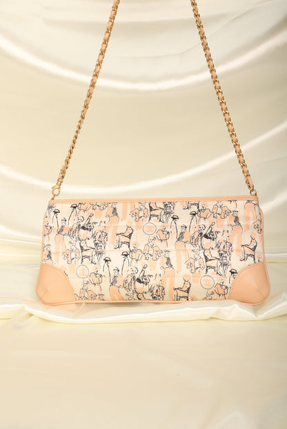 Extremely Rare Chanel Coco Mademoiselle Satin Scarf Pochette