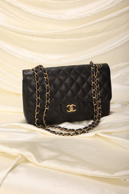 Chanel Caviar Jumbo Classic Flap