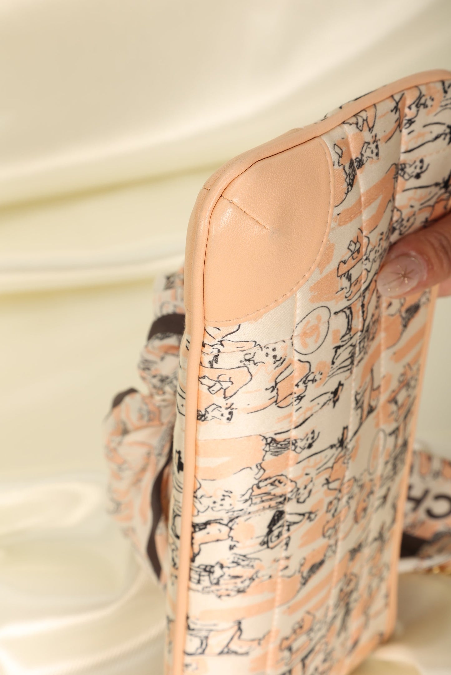 Extremely Rare Chanel Coco Mademoiselle Satin Scarf Pochette