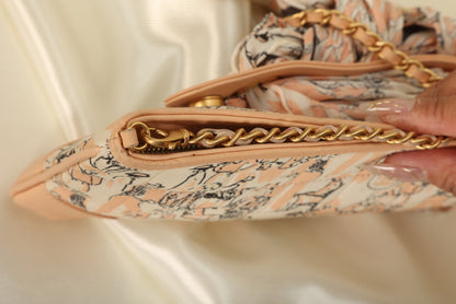 Extremely Rare Chanel Coco Mademoiselle Satin Scarf Pochette