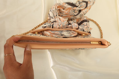 Extremely Rare Chanel Coco Mademoiselle Satin Scarf Pochette