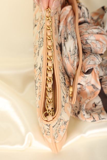 Extremely Rare Chanel Coco Mademoiselle Satin Scarf Pochette