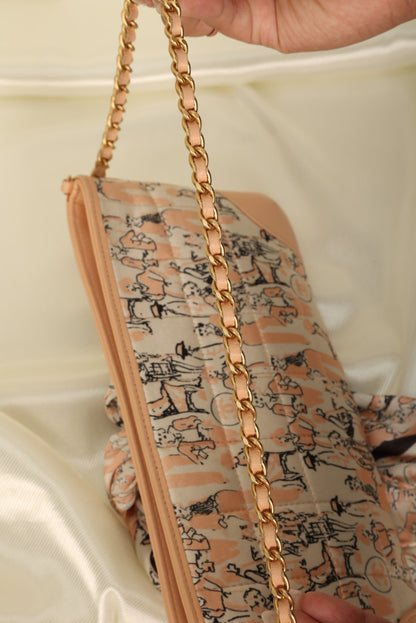 Extremely Rare Chanel Coco Mademoiselle Satin Scarf Pochette