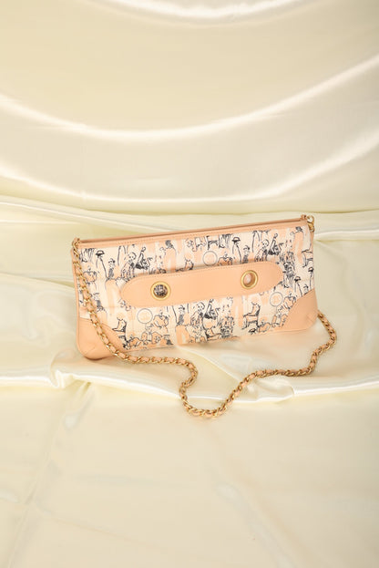 Extremely Rare Chanel Coco Mademoiselle Satin Scarf Pochette