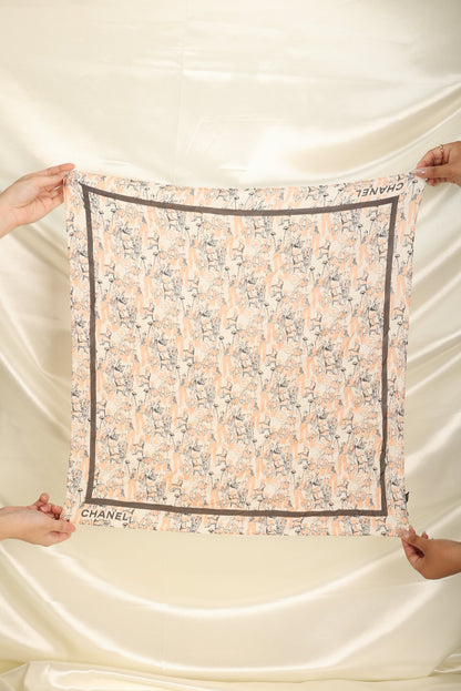 Extremely Rare Chanel Coco Mademoiselle Satin Scarf Pochette