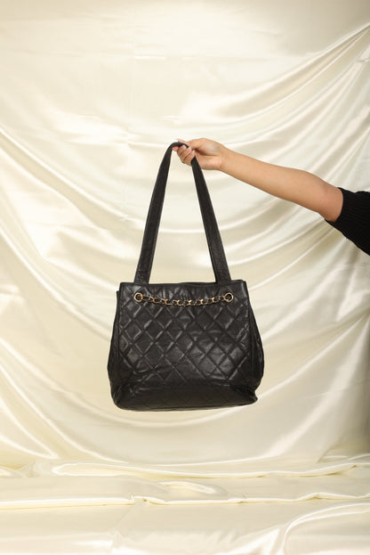 Chanel Caviar Turnlock Tote