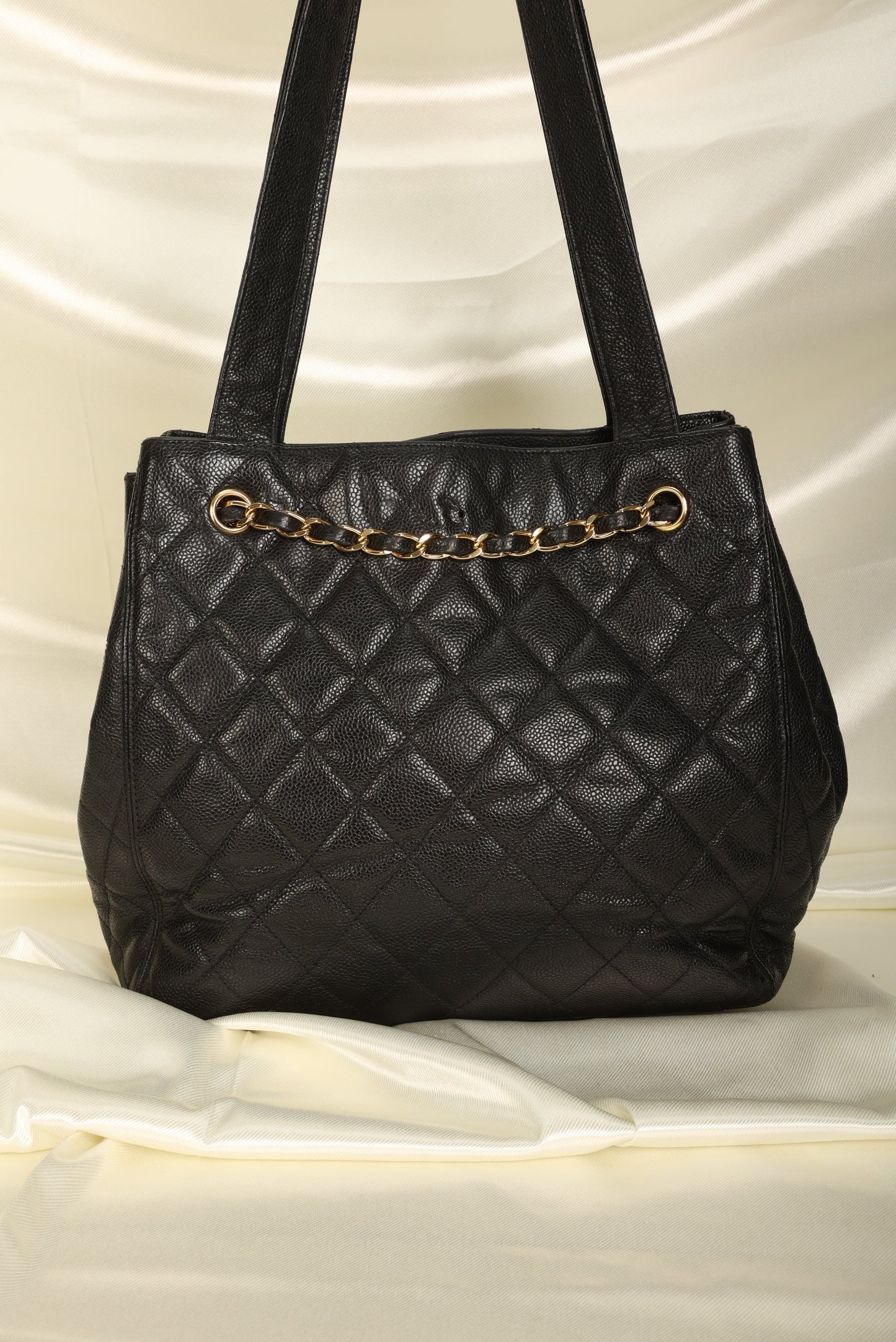 Chanel Caviar Turnlock Tote