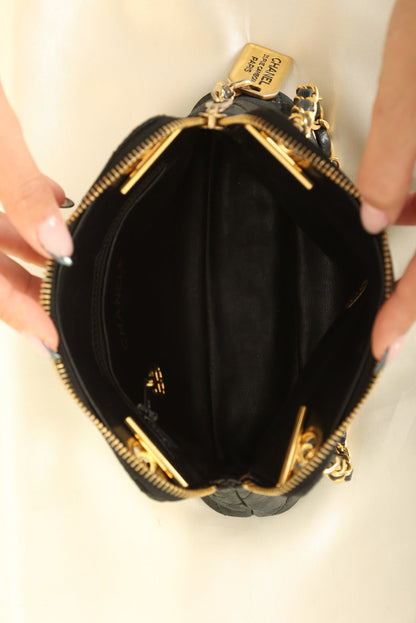 Chanel 1989 Lambskin Mini Zip Tote