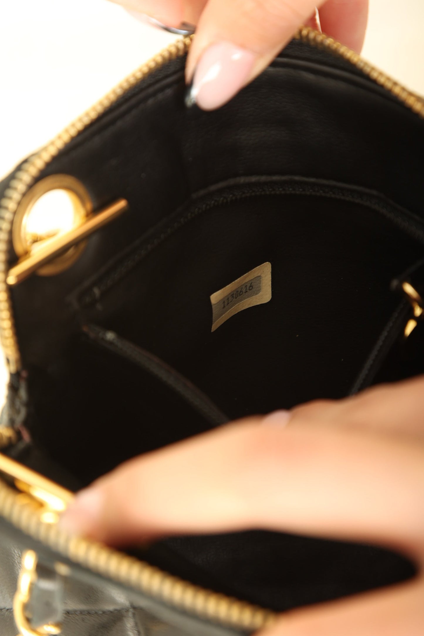 Chanel 1989 Lambskin Mini Zip Tote