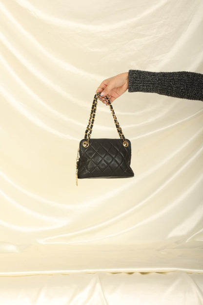 Chanel 1989 Lambskin Mini Zip Tote