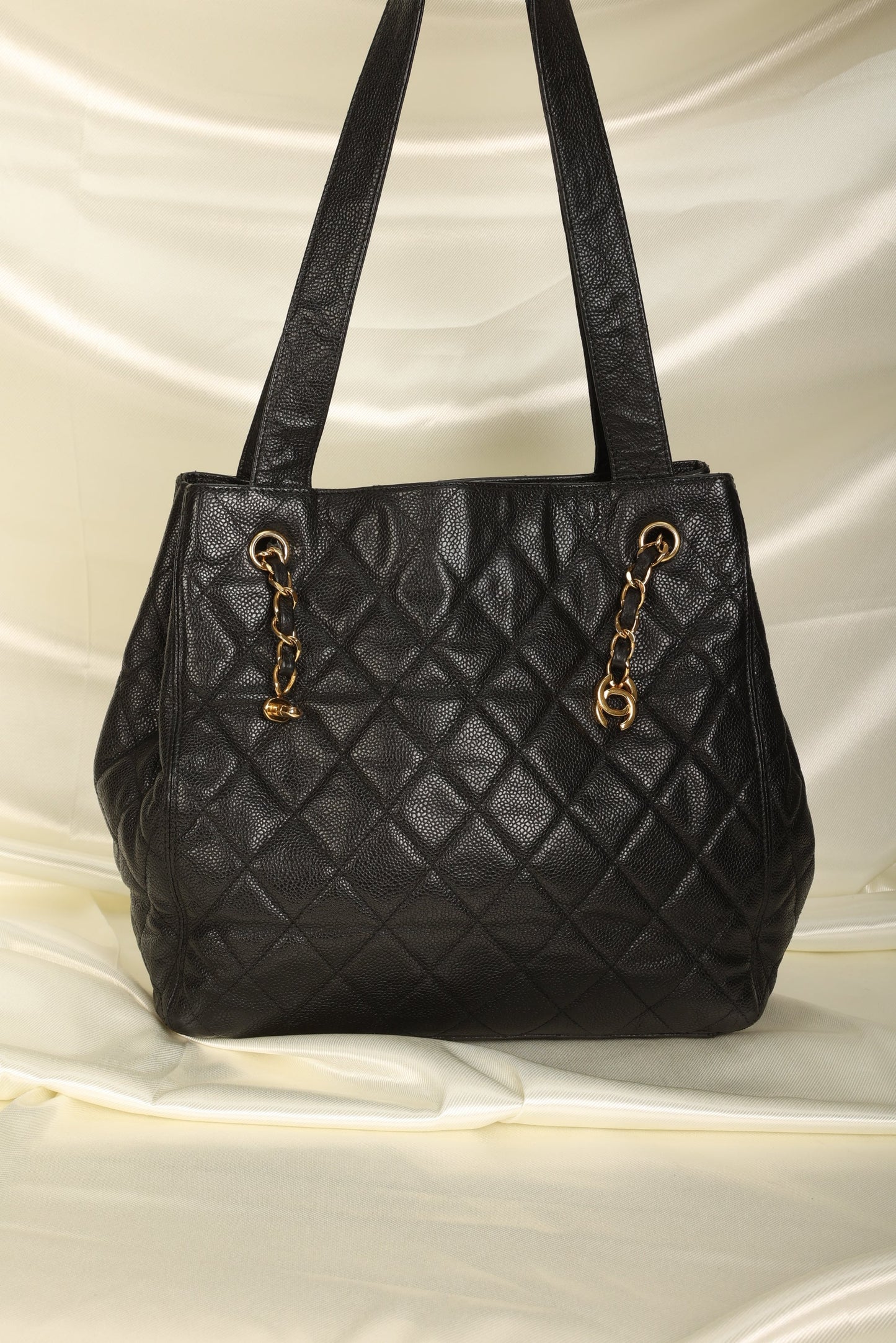 Chanel Caviar Turnlock Tote
